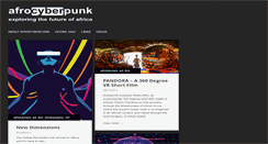 Desktop Screenshot of afrocyberpunk.com